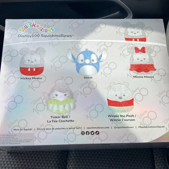 NEW *Limited Edition* Disney 100 Squishmallows Box Set Mickey Tinkerbell Stitch - Picture 2 of 2